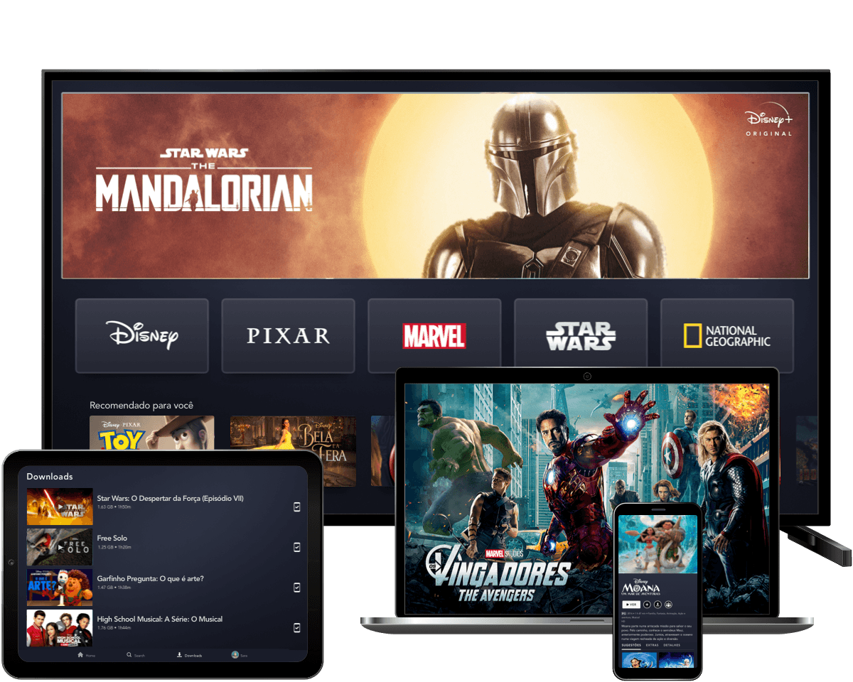 Imagens com TV, Computador, tablet e celular